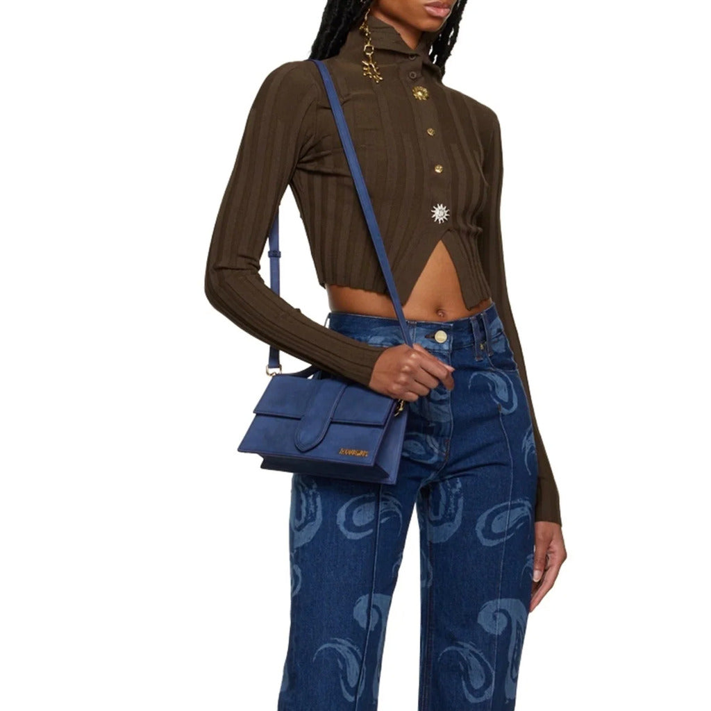 Jacquemus Cotton Crossbody Bag Blue — view 6