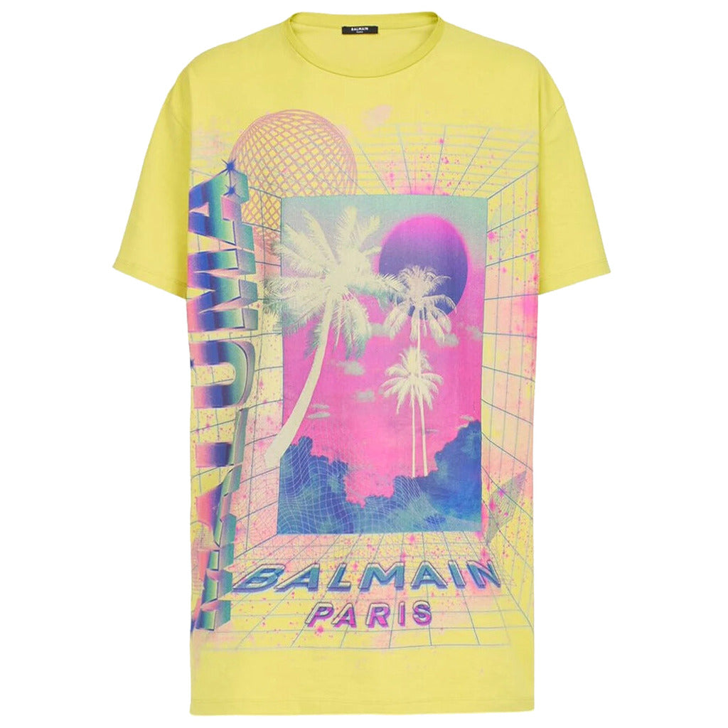 Balmain Cotton T-Shirt Maluma Print