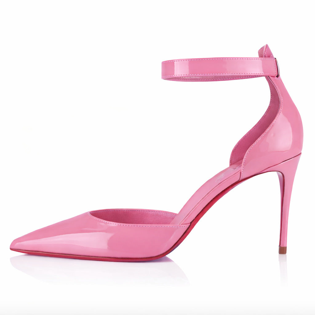 Christian Louboutin Leather Heels Pink — view 2