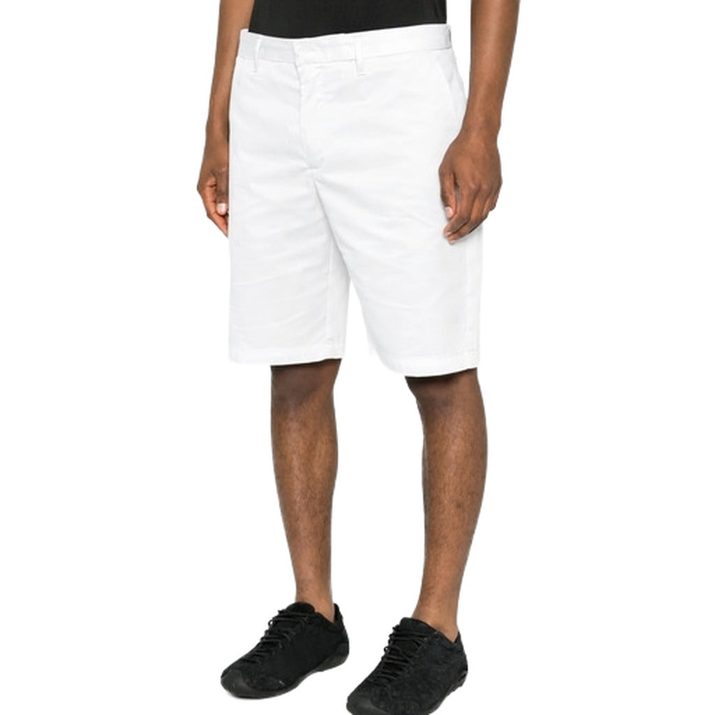 Alpha Studio Cotton Bermuda Bianco — view 3