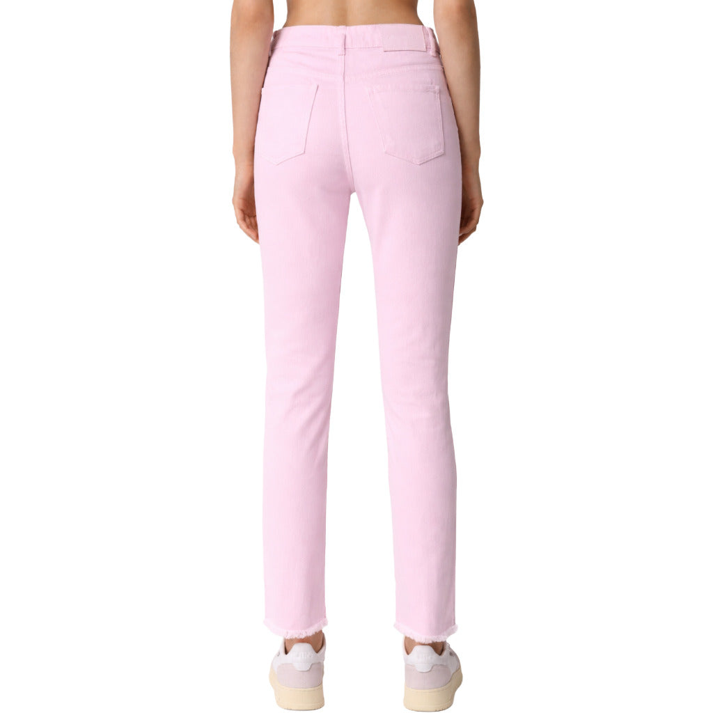 Hinnominate Cotton Trousers Pink — view 3