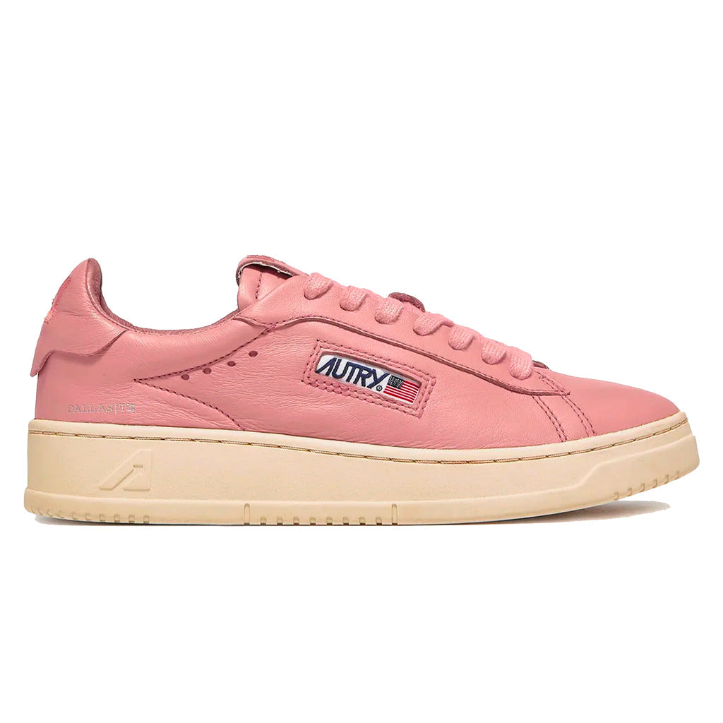 Autry Trainers Made Of Vintage-Effect Goatskin Leather, Tone-On-Tone