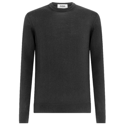 Alpha Studio Wool Sweater Anthracite Grey
