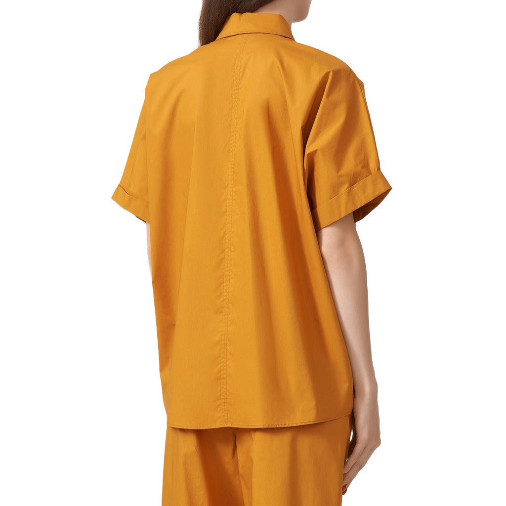 Patrizia Pepe Shirt Sleeve Short Cammello Camel — view 2