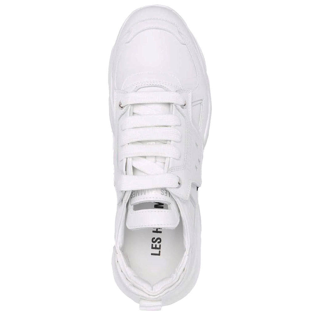 Les Hommes Calfskin Low-Top Trainers Black — view 4