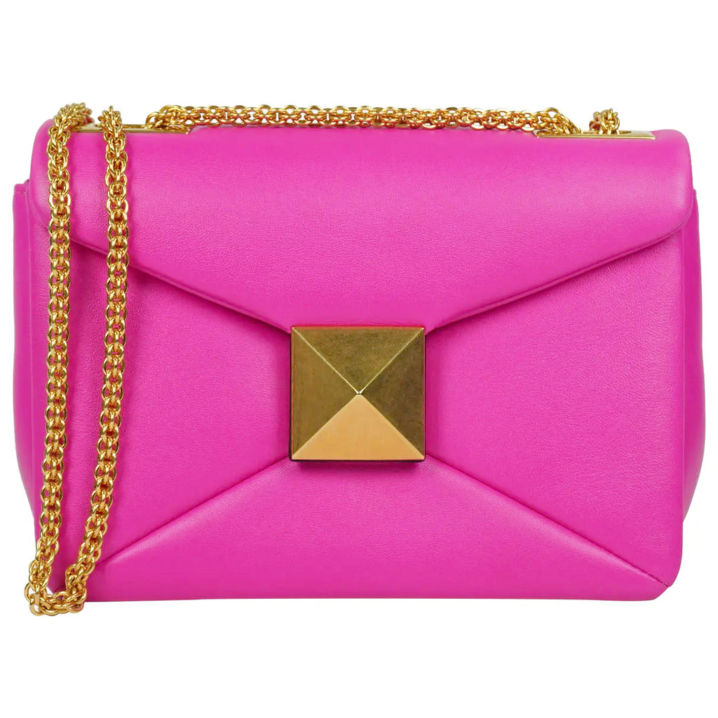 Valentino Garavani Lambskin Crossbody Bag Fuchsia