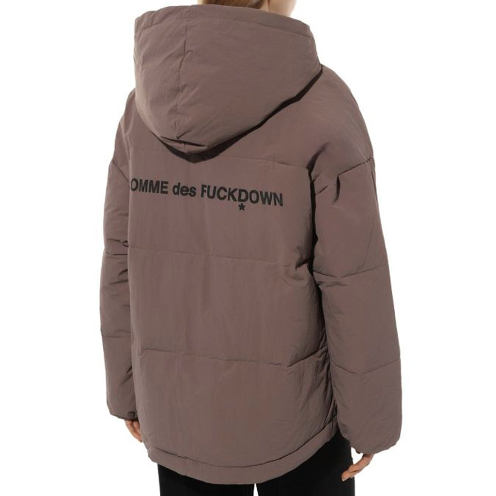 Comme Des Fuckdown Nylon Jacket Mud Grey — view 2