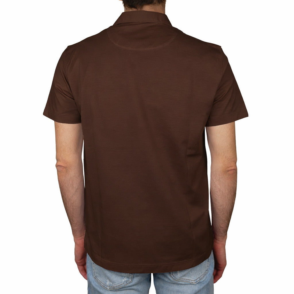 Loro Piana Wool Polo Shirt Brown — view 2
