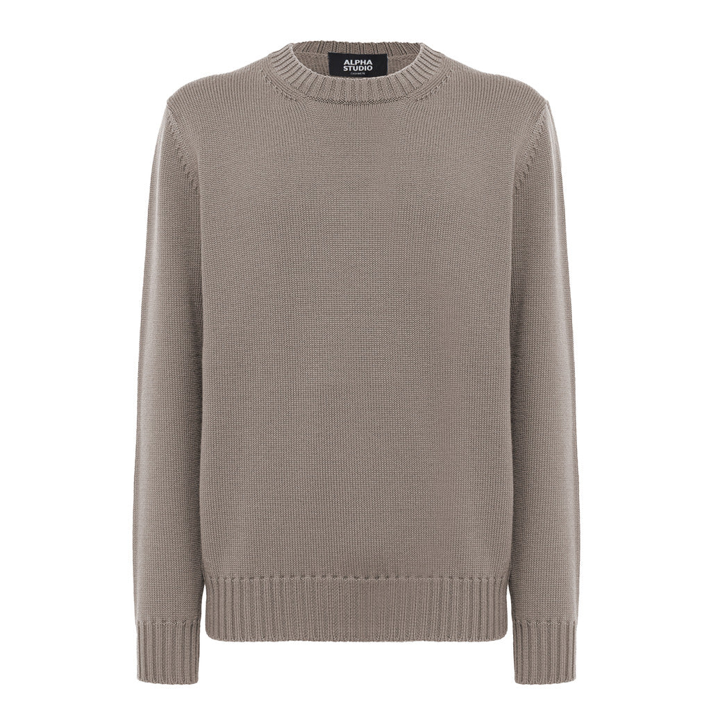 Alpha Studio Crewneck Longsleeve Cashmere