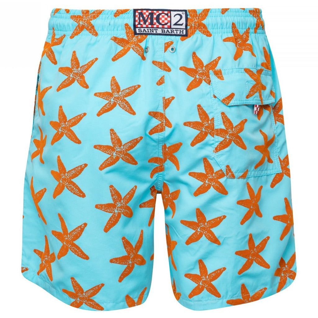 Mc2 Saint Barth Polyester Swimwear - Gus0004-05402D-Azzurro Light Blue — view 2