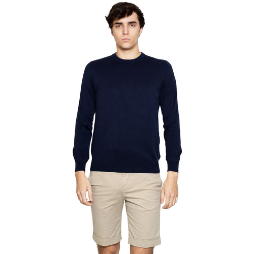 Alpha Studio Cotton Sweater Midnight Blue