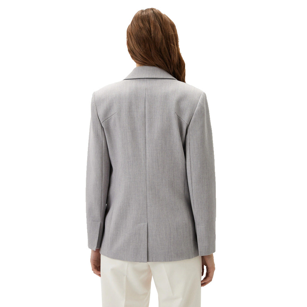 Patrizia Pepe Viscose Jacket Grey — view 4