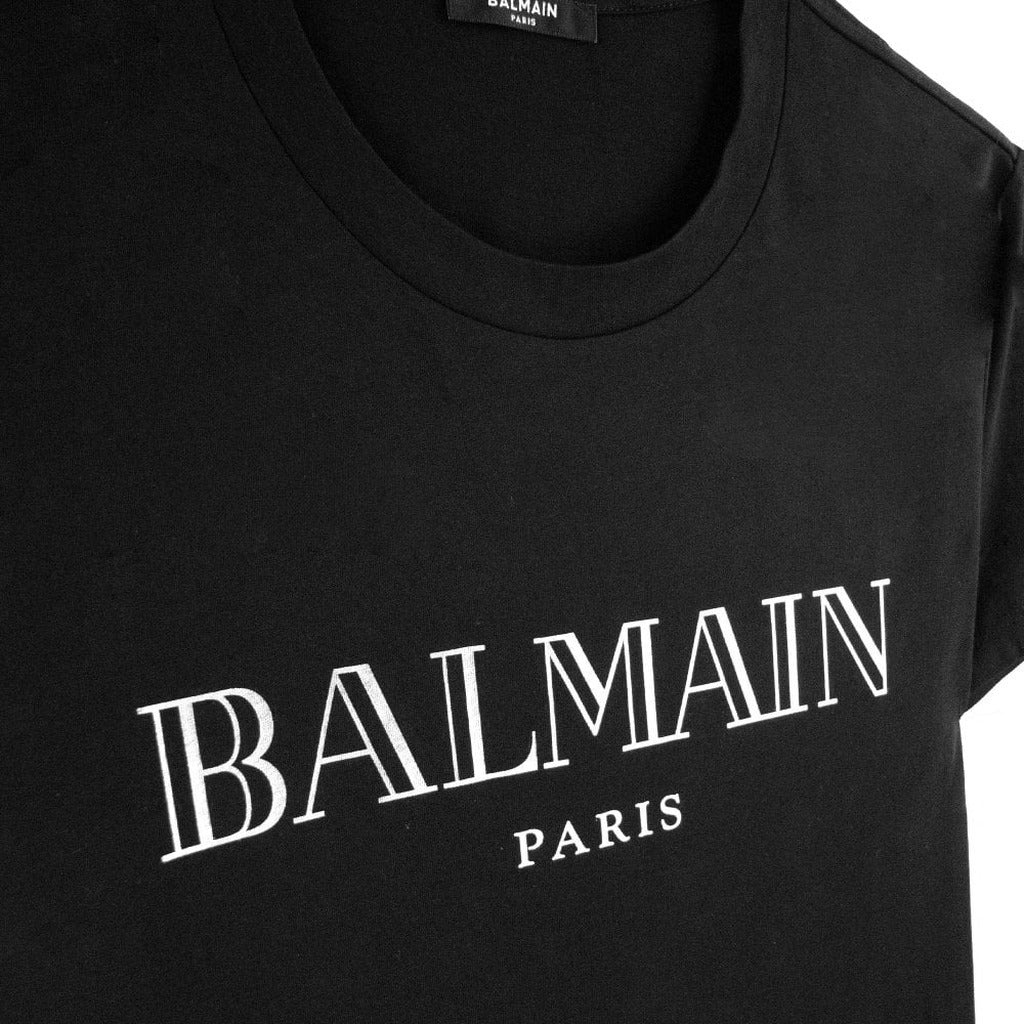 Balmain Cotton T-Shirt & Top - T-Shirt  Paris Black — view 2