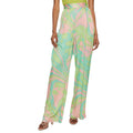 Pinko Viscose Penati Trousers Multicolor Multicolored