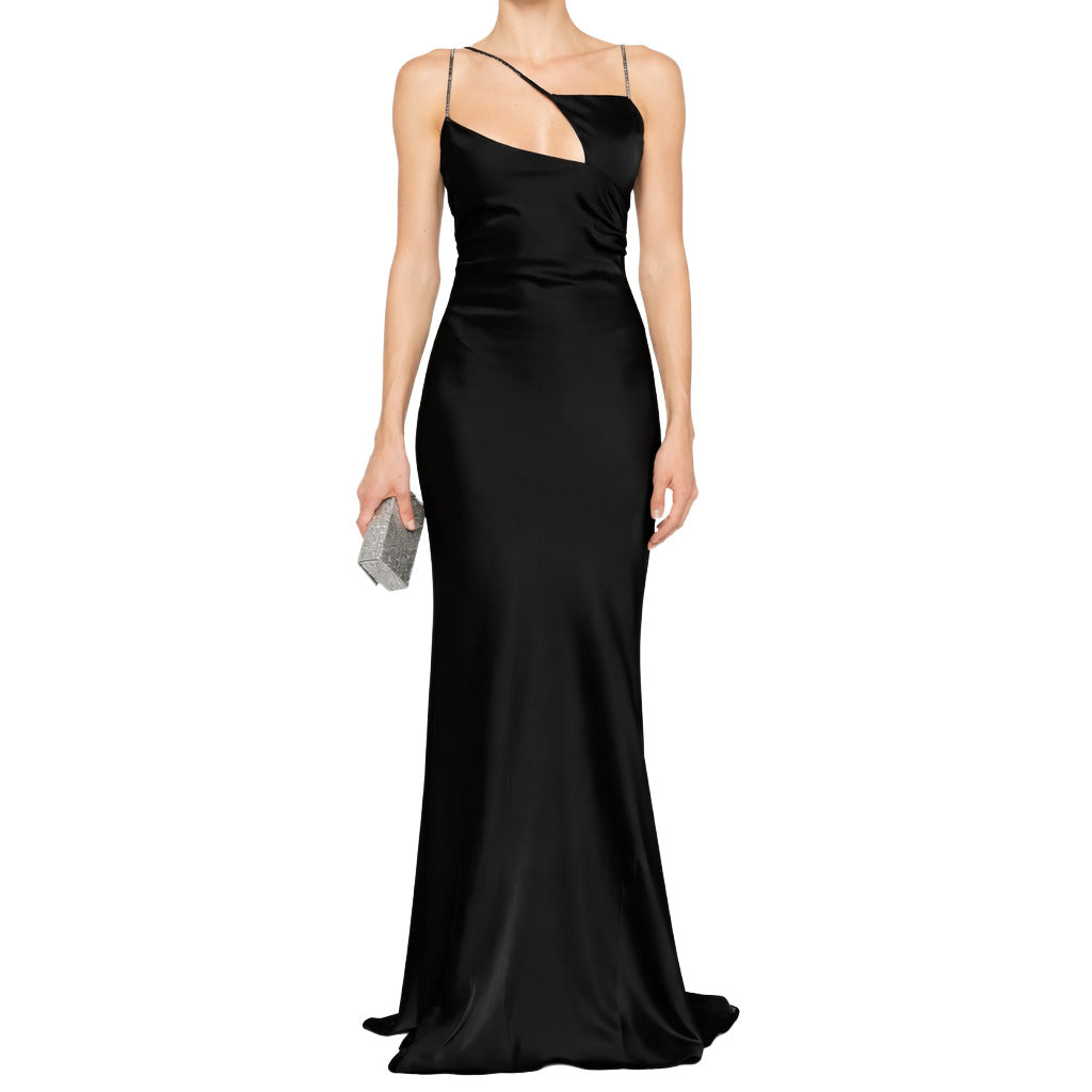 The Attico Dress Lungo Smanicato Black