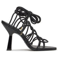 Patrizia Pepe Calfskin Sandali Pelle Intrecciata Black