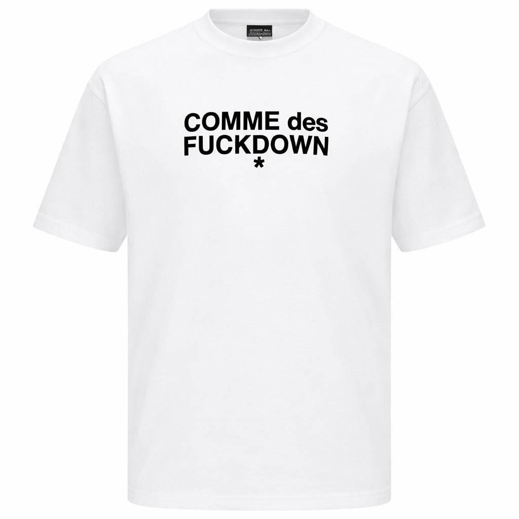 Comme Des Fuckdown T-Shirt Bianca White