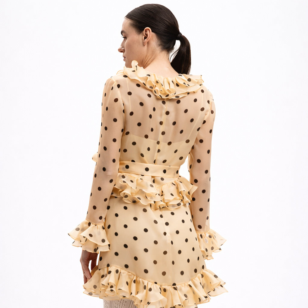 Valentino Garavani Dress Silk Polka-Dot — view 4