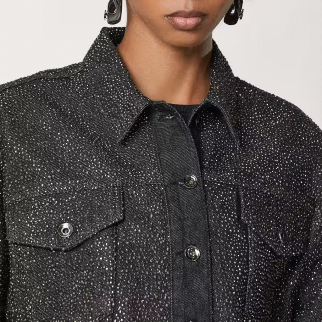 Patrizia Pepe Denim Jacket Black — view 4