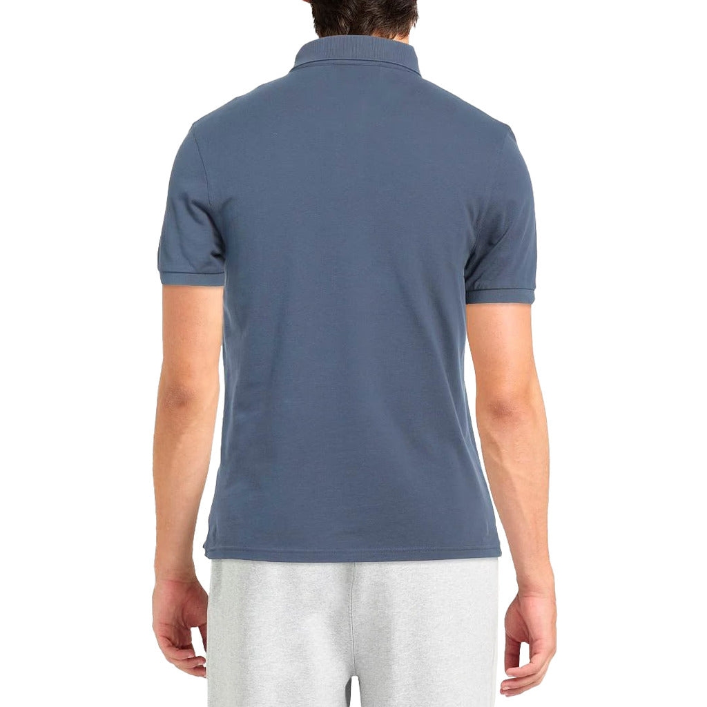 Alpha Studio Cotton Polo Denim — view 3