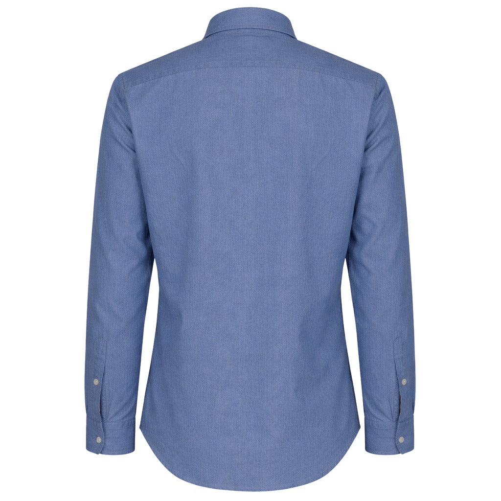 Mc2 Saint Barth Shirt Denim Blue Chiaro Light Blue — view 3