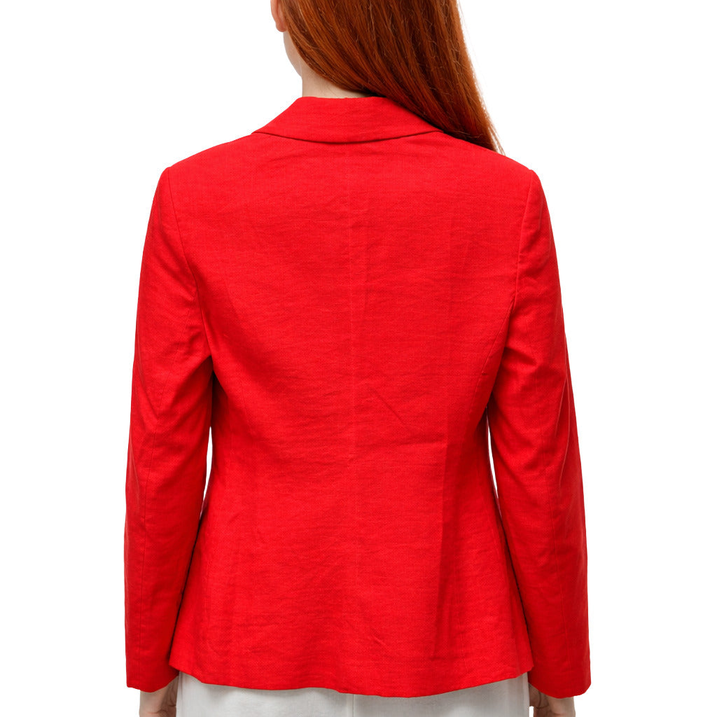 Pinko Linen Jacket Red — view 2