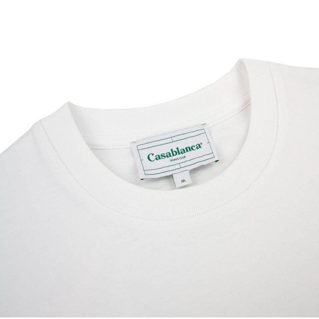 Casablanca Cotton T-Shirt White — view 6