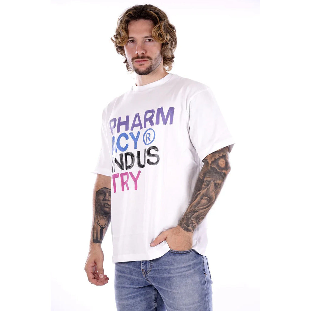 Pharmacy Industry Cotton T-Shirt Jersey Bianca Multicolored — view 3