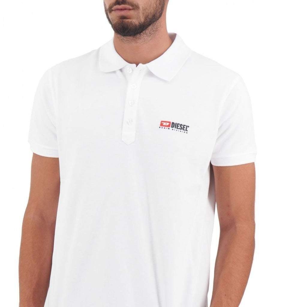 Diesel Cotton Polo Shirt White — view 4