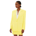 Patrizia Pepe Viscose Jacket Dreamlike Yellow
