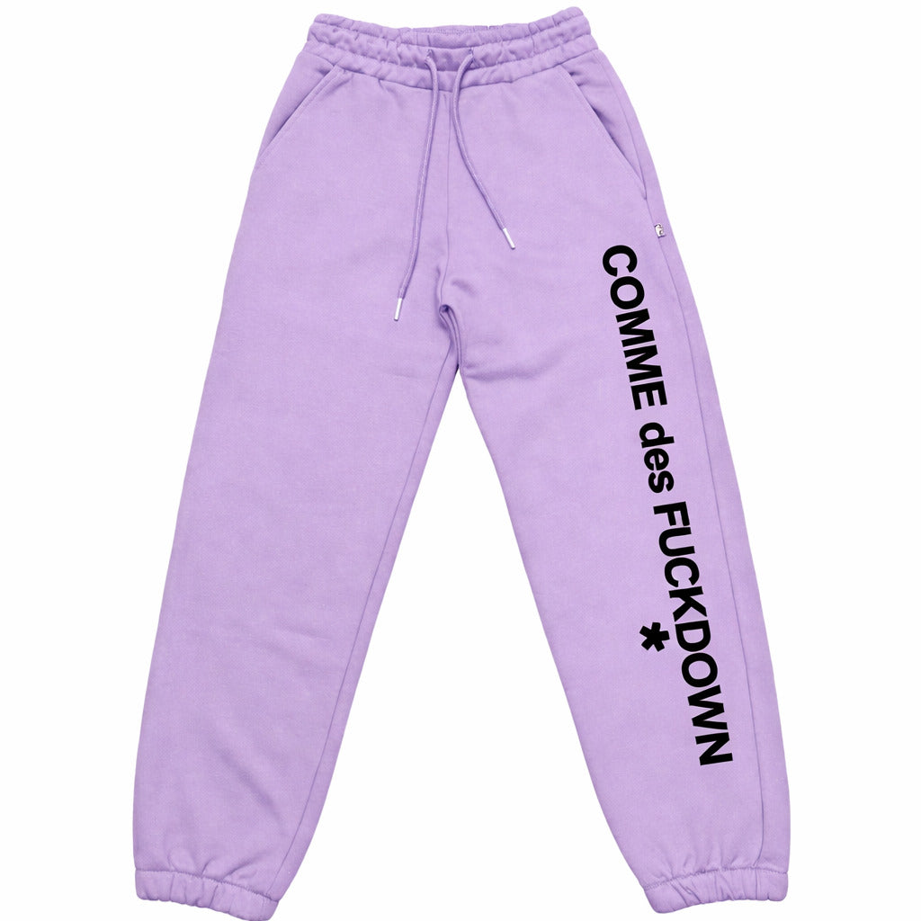 Comme Des Fuckdown Cotton Trousers Sweatshirt Lilac