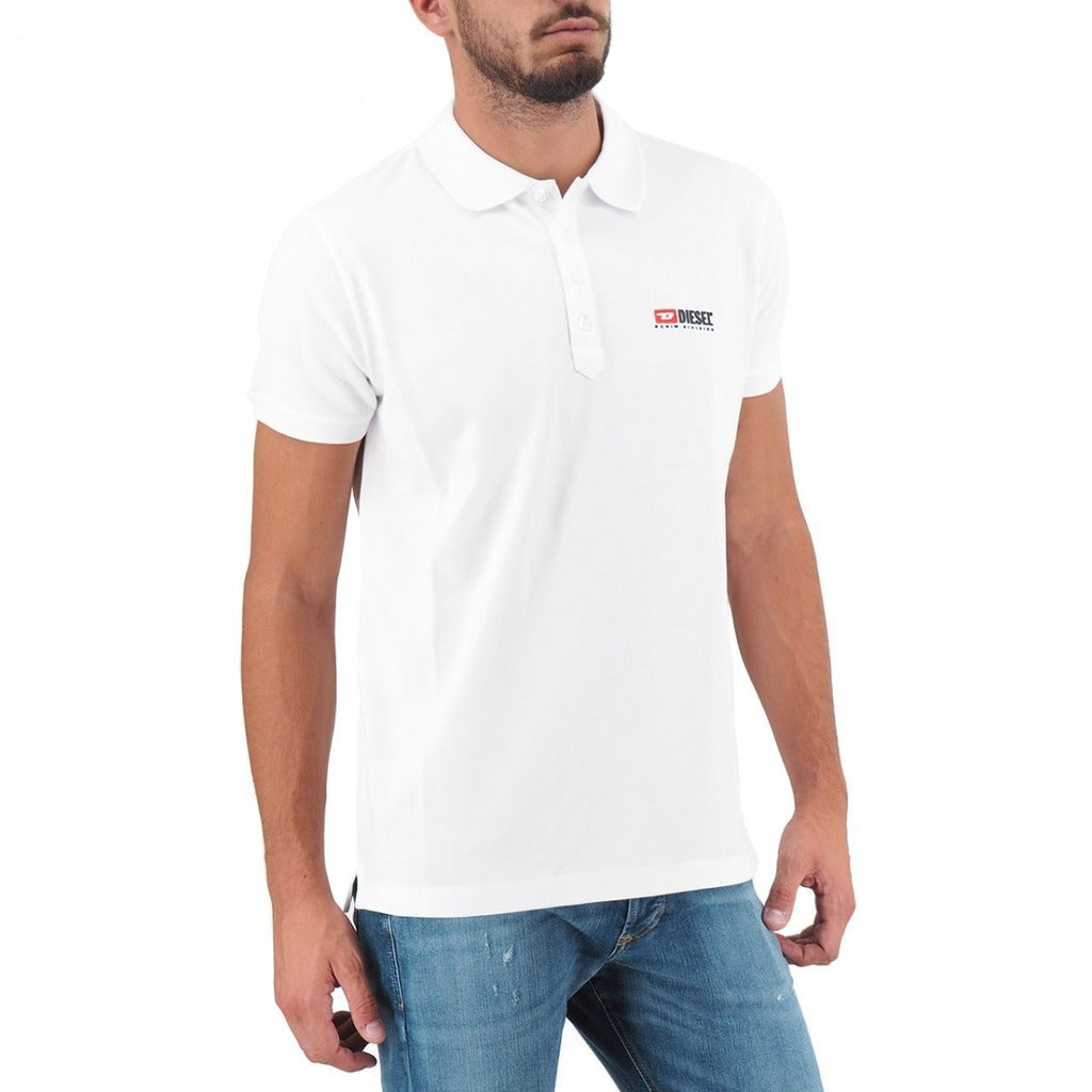 Diesel Cotton Polo Shirt White — view 3