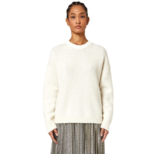 Alpha Studio Wool Crewneck Boxy Match Yarn