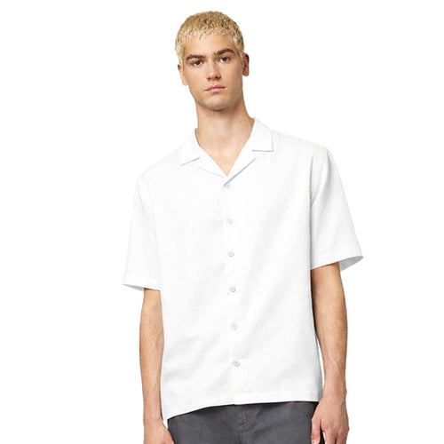 Alpha Studio Linen Shirt White