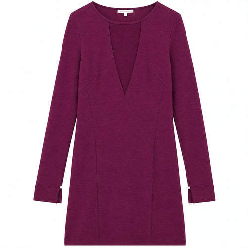 Patrizia Pepe Viscose Dress Futuristic Purple
