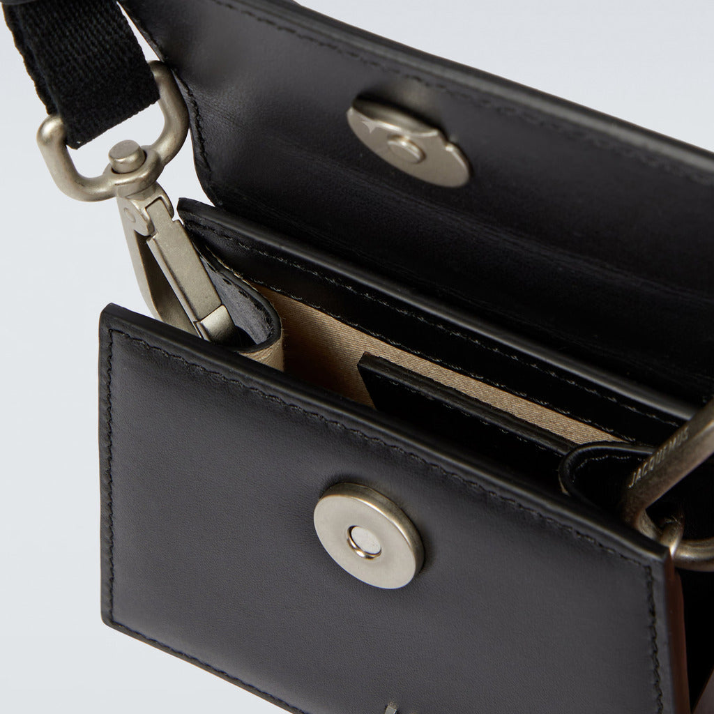 Jacquemus Cotton Crossbody Bag Black — view 4