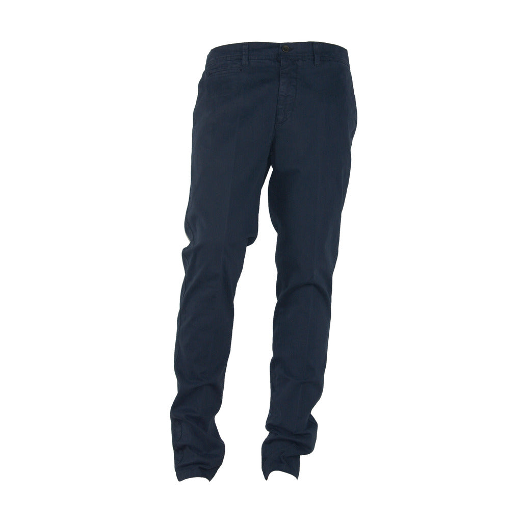 100% Milano Cotton Trousers Blue
