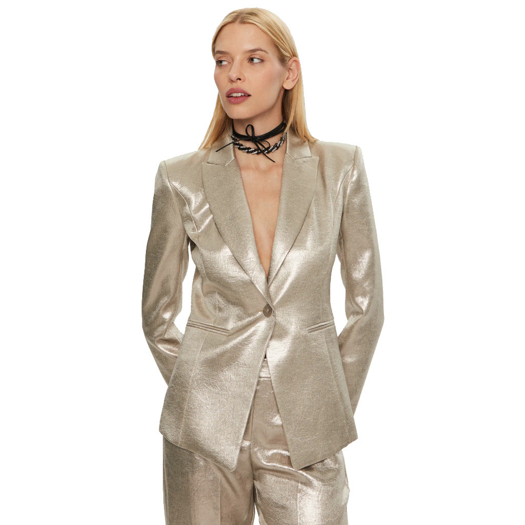 Patrizia Pepe Jacket Metal Gold