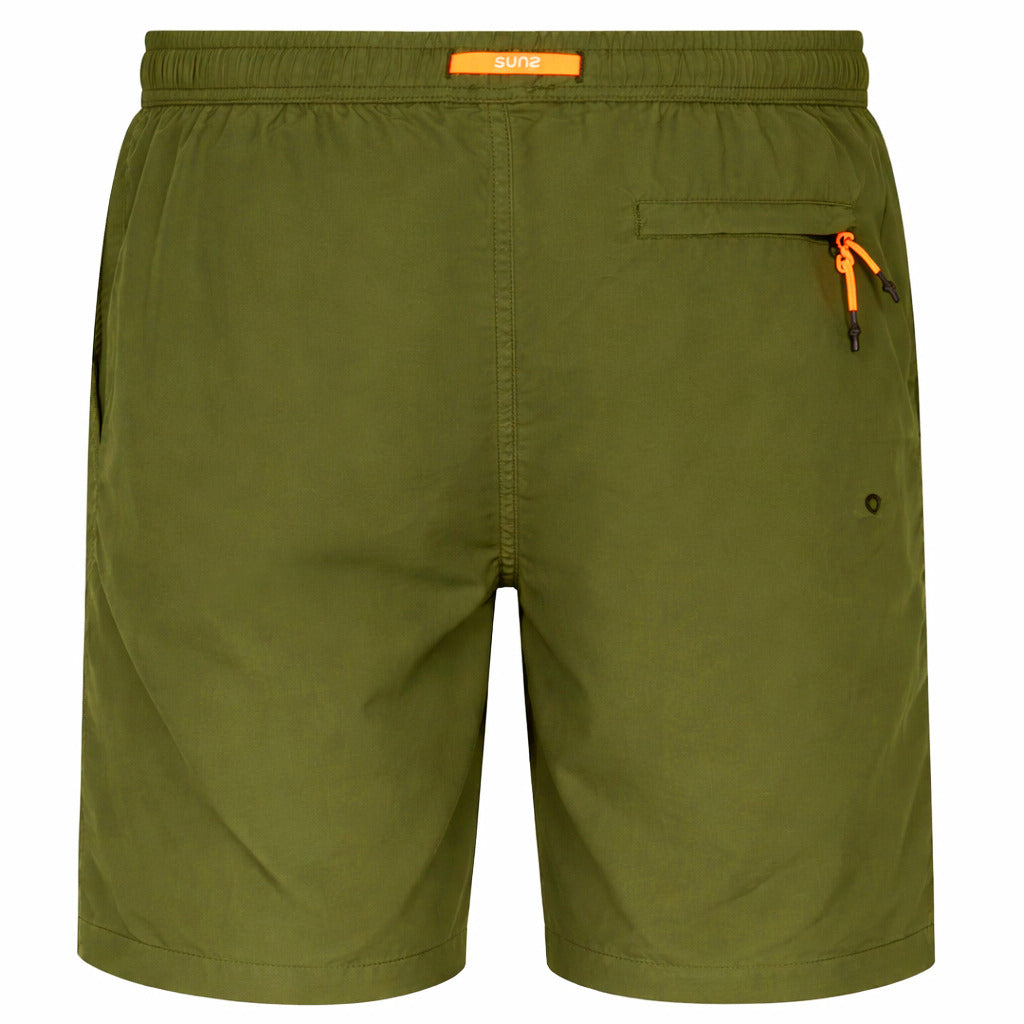 Suns Polyester Swim Shorts Olive Camouflage — view 2