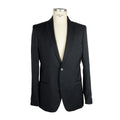 100% Milano Wool Suit Black