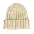 100% cashmere English knit hat beige