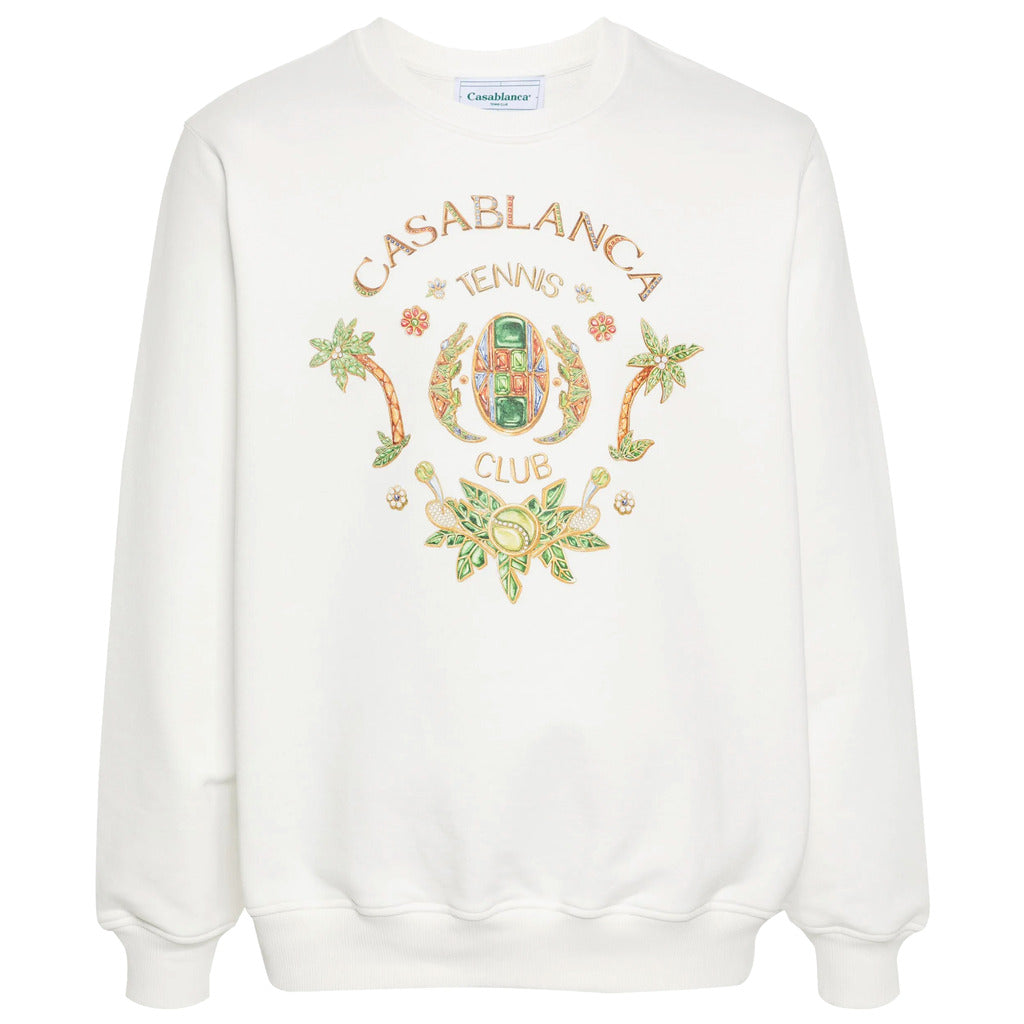 Casablanca Cotton Sweatshirt White — view 2