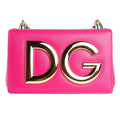 Dolce & Gabbana Calfskin Crossbody Bag Fuchsia