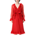 Valentino Garavani Dress Red Silk