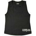 Comme Des Fuckdown Cotton Top In Costina Nero Black
