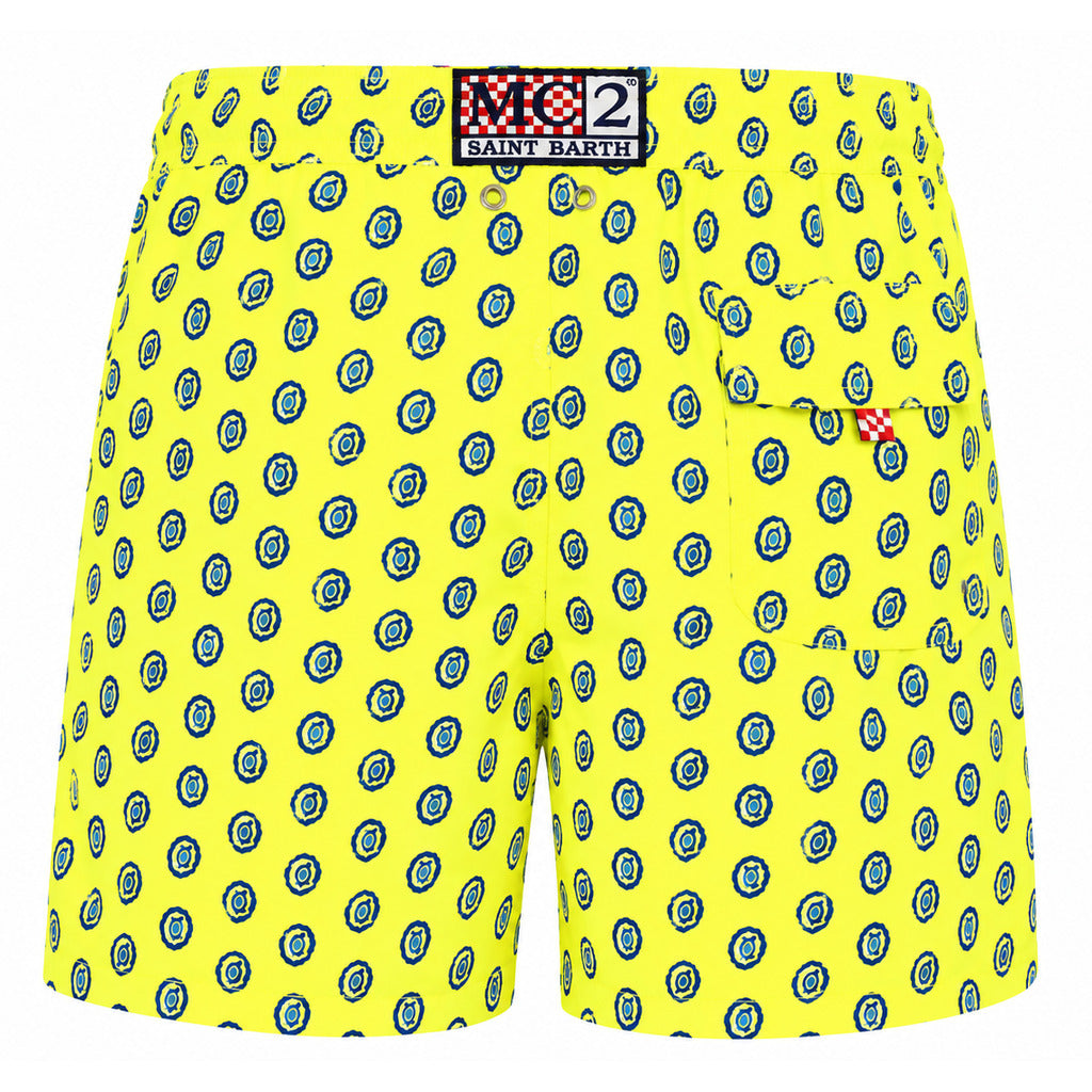 Mc2 Saint Barth Polyester Swim Shorts Yellow — view 2