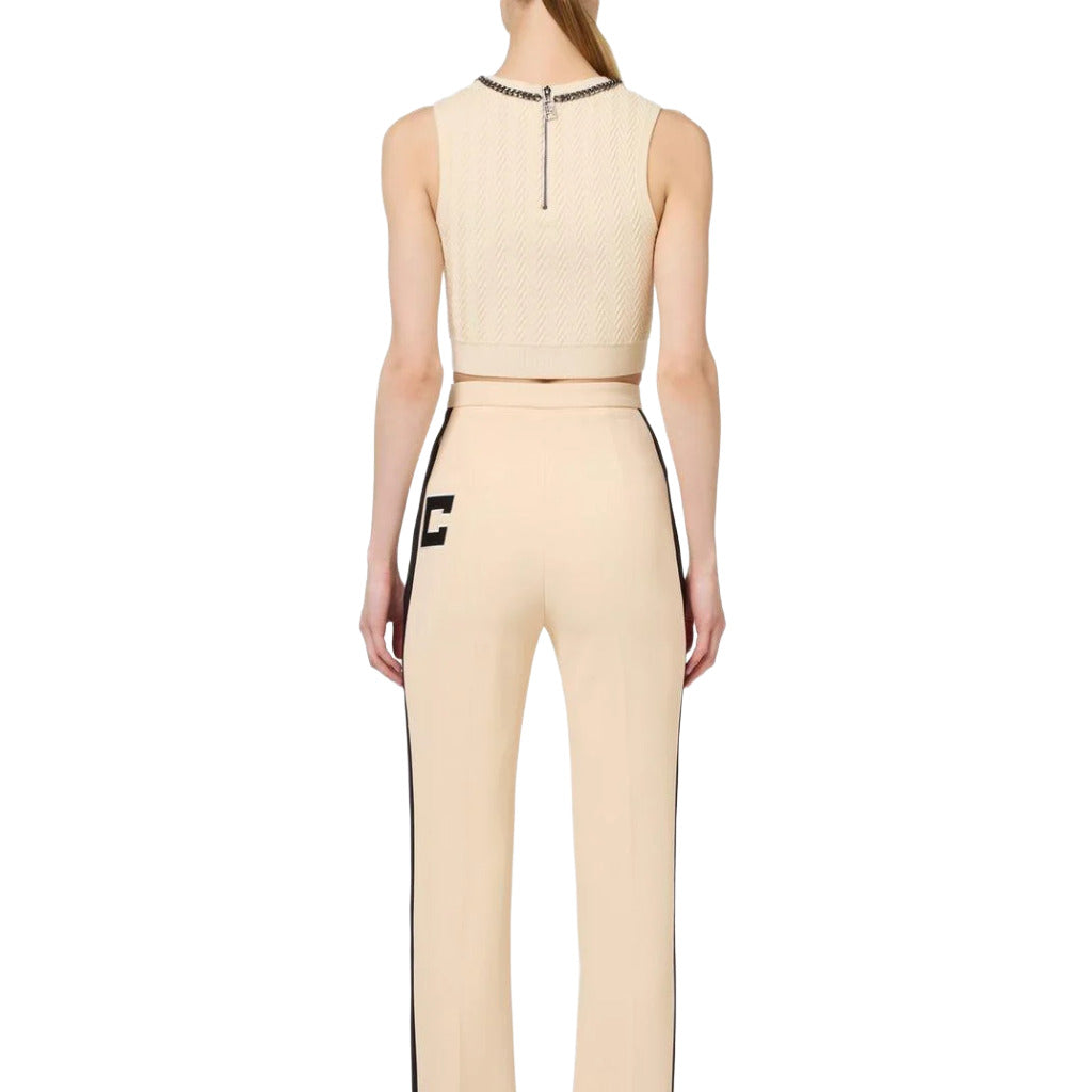 Elisabetta Franchi knit Viscose T-Shirt White — view 2