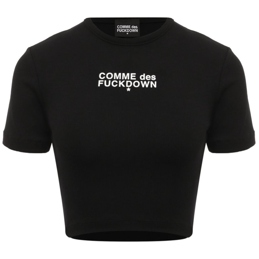Comme des Fuckdown Cotton T-Shirt Black