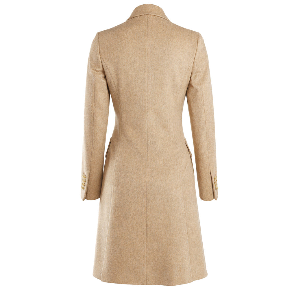 Loro Piana Wool Coat Gold Beige — view 3