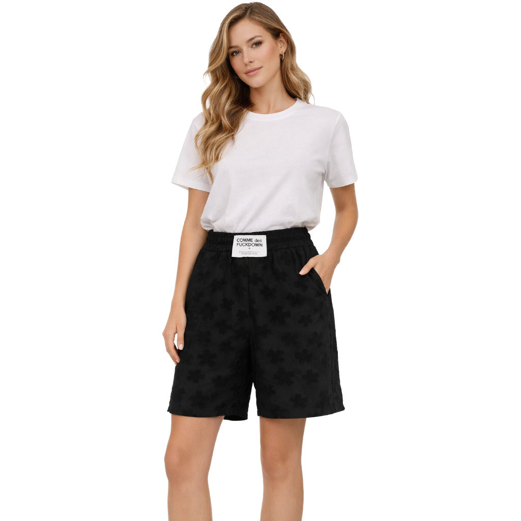 Comme Des Fuckdown Terry Shorts Black — view 2